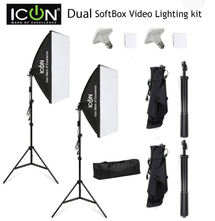 Photo Studio Lights Softbox Studio Lighting Kit For Youtube Or Podcast