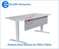 Zinc alloy baffle panel bracket decoration L-shaped desktop screen clamp support arm baffle installation fixture. 