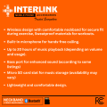 Interlink FitSound Wireless Neckband Headphones | Bass Boosted, Comfy, Microphone and 20 HOURS of Music Playback | High Quality. 