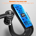 V16 Bluetooth-compatible Headset Voice Answering Dual Microphone Battery Digital Display V9 Left And Right Ear Rotating Models. 