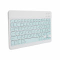 Wireless Bluetooth Keyboard Keycaps Typewriter Compatible with Universal Device 10inLight Green Russian. 