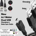 USB 2.0 A to Mini B 5-Pin Data Sync Cable Black. 