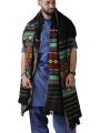 Shawl For Men and Boys  Black Green Tharri Wadera Shawl | Kamaal Khan. 