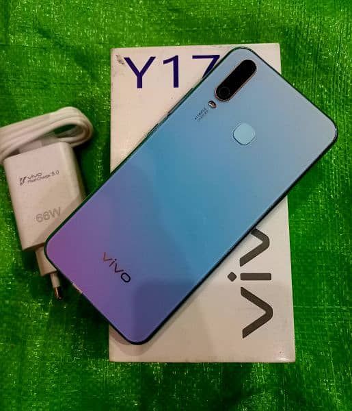 Vivo Y17 New 4Gb Ram 128Gb Rom Only Mobile With Charger Cover Protector And Packaging Box PTA Approved Kit | HRB Traders