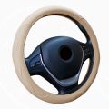 SuperAuto Universal Car PU Leather Steering Wheel Covers Anti-slip Skidproof Durable 38CM Dynamic Fibre Handmade Steering Wheel Cover. 