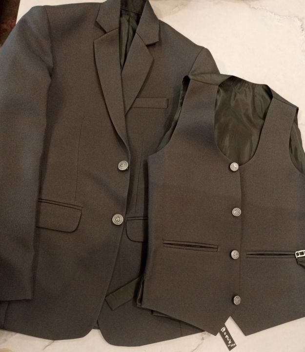 3 Pcs suit For Men Formal and Causal Wear Pent Coat