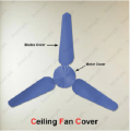 Waterproof & Dustproof Three Blades Ceiling Fan Covers with Motor Cover Grey/Black. 