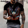 American Eagle Graphics Printed 3D T-shirt Men WOmen Trendy Fashion Oversized O-Neck Short Sleeve T-shirt. 