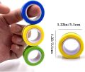 Stress Relief Magnetic 3 Rings - Magnetic Ring Fidget Toy, Finger Fidget Spinner, Decompression Toy for Stress and Anxiety Relief. 