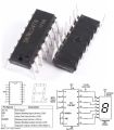 2pcs 74LS47N BCD To 7 Segment ADecoder driver. 