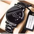 Black & White Stainless Steel Casual Watch for Man SMART Quartz Watches for Boys & Men New Fashion Wrist watch. 
