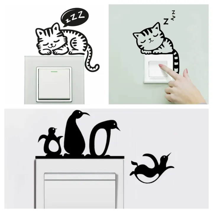 SmileArt%20Pack%20of%203%20Switchboard%20Cartoon%20Stickers%20for%20Home%20Decor,%20Fun%20Wall%20Art%20for%20Living%20Rooms,%20Bedrooms,%20and%20Offices%20-%20Image%203