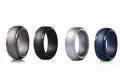 Band Gym Rubber Men Silicone Wedding Ring. 