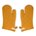 Oven Mitts Kitchen Plain Gloves Oversized Quilted Polyester Cotton Kitchen Cooking Gloves, Heat Resistant, (1 Pair ). 