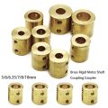 10 Styles Adapter For RC Transmission Connector Sleeve Motor Reducer Brass Rigid Connector Coupling Coupler Motor Shaft Parts. 