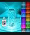 GST Crystal Diamond Touch Lamp With Remote 16 Colors Dimming Usb Rechargeable For Room Decor Aesthetic, For Bedroom Living Room Party Dinner. 