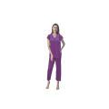 2 Piece Silk Full-Length Comfortable Night Suit For Women. 