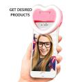 Selfie Ring Light, Heart Shaped Ring Camera Light with Makeup Mirror and Phone Stand Compatible iPhone Samsung MacBook Smart Phones Tablets. 
