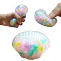 1PC Funny TPR Shell Gel Beads Stress Ball Autism Fidget Sensory Toy Antistress Squishy Ball Decompress The Toys. 