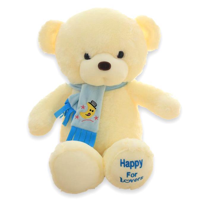 Stuffed%20&%20Fluffy%20White%20Plush%20Teddy%20Bear%20-%2012%20inch%20size%20-%20Image%203