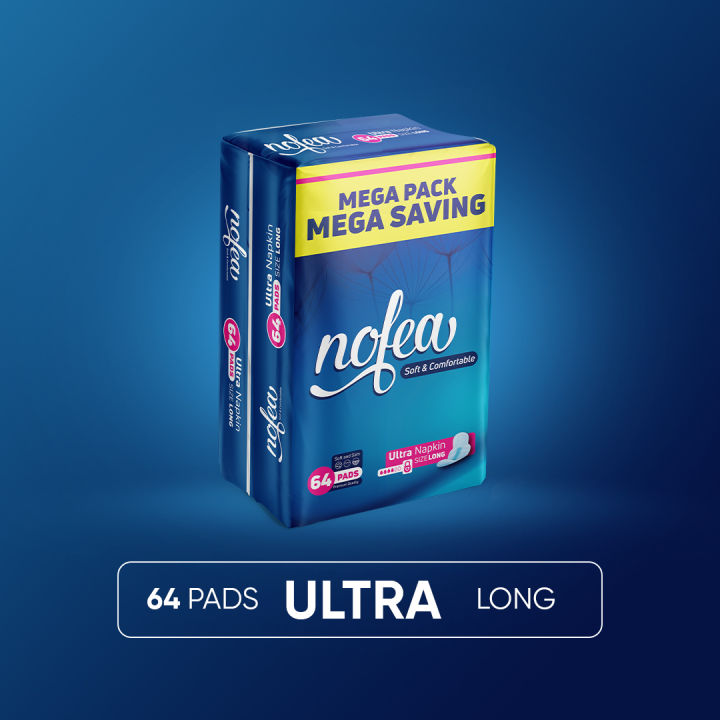 Nofea%20Napkins/Sanitary%20Pads%20Ultra%20Long%20-%2064%20Pads%20-%20Image%203