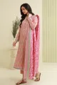 Zellbury Unstitched 3 Piece Lawn Shirt Shalwar Dupatta - 0878 Suit For Women - Cambric Bottom Lawn Dupatta - Essential Unstitched Collection - Unstitched Fabric For Women - Summer - Aug Arrivals. 