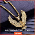 Golden Eagle Locket For Men. 