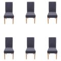 Dining Chair Covers Chair Slipcovers Elastic Fitted Solid Color Comfortable Chair Cover Set of 2 pcs, 4 pcs, 6pcs, 8pcs. 