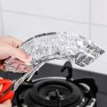 Disposable Aluminum Foil Stove Top Liners – 10-Pack for Easy Maintenance and Burner Protection. 