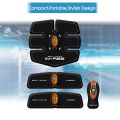 IMATE imate3 Wireless Six Pad Body Toning ABS Fit Weight Muscle Training Gear Belt with Remote Control for Male Black. 