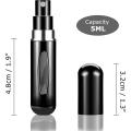 10PCS 5ml Mini Perfume Atomizer Portable Liquid Container For Cosmetics Traveling Aluminum Spray Empty Refillable Spray Bottle. 