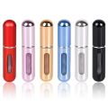 Portable Mini Refillable Perfume Atomizer - 5ml Travel Spray Bottle, Scent Pump Case for Fragrance, Ideal for Traveling and On-the-Go Use. 