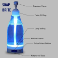 Lighted Liquid Soap Bottle Brite Dispenser Motion-Activated LED 7 Soothing Color Guide Nightlight for Household Kitchen. 
