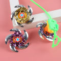 4 Pcs Set - 4 Beyblade With 4 Launcher Super Speed Metal Blade Battle Spinning Toy - Mini Size Spin Bey blade burst Be Blade Toys Set For Kids Boys Girls Baby Fun and Fighting. 