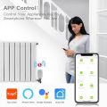 Thermostat - Smart Home Radiator Thermostat, Intelligent Heating Control via Tuya App and Smart Life with Alexa and Google Home, for Standard Radiator Valves (Hub Not Included). 