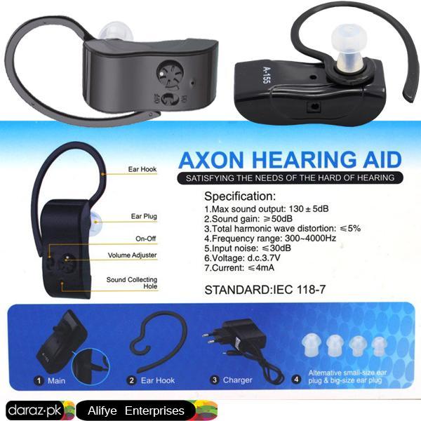 AXON A-155 Rechargeable Bluetooth In-Ear Hearing Aid with Volume ...