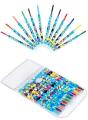 2501-12 Rolling crayon Twist Crayon - Pack of 12pcs different colours. 