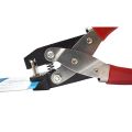 Ibico Slot Punch Plier Tool (Red) - 15x3mm Hole Punch for PVC ID Cards, Precise Handheld Tool with Side Guide, Comfortable 7x3x0.7 Inch Size. 