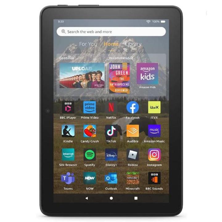 Fire HD 8 tablet | 8-inch HD display, 32 GB, 30% faster processor, designed for portable entertainment, 2022 release, with ads, Black