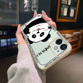 JIUMOO For Realme 7i Case Plating Side Edge Square New Design Phone Cases Pattern Cartoon Cute Panda Silicone Casing Full Back Cover Camera Protection Shockproof Softcase. 