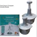 Chopper Double Blade Hand Push Chopper, Meat mincer,Fruits and Vegetable grinder Pai Pai Le Cooking. 