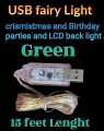 USB fairy light  8 function usb wire 15 feet length.. 