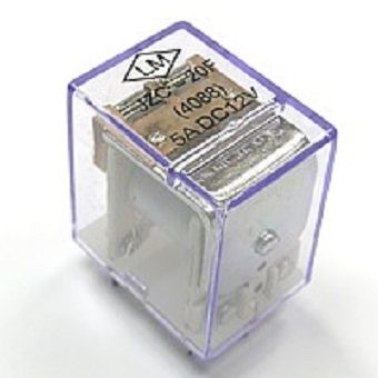 2pcs- Relay 5-Pin with Clear Cover - JZC-20F (4088) 5A DC12V