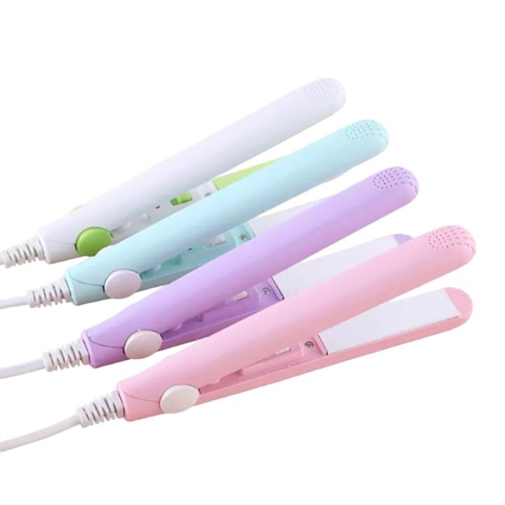 Ceramic Mini Hair Curler 2-in-1 Hair Straightener Quick Hair Styling AU STOCK Mini Hair Straightener/Ceramic Flat Iron Straightener/Travel Mini Hair Flat Straightener Best for Traveling Gifts Outing Easy to Carry Easy