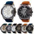 Men Big Dial Stainless Steel Analog Sports Wrist Watch. 