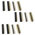 12PCS 40 Pin GPIO Header Kit 20X2 Pins Right Angle GPIO Header Socket for Raspberry Pi Zero/4B/3B+/3B/3A+. 