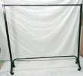 6 Ft Cloth Hanging Trolley Stand with Wheels. 