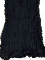 Black Chiffon Crush Dupatta With Frill. 