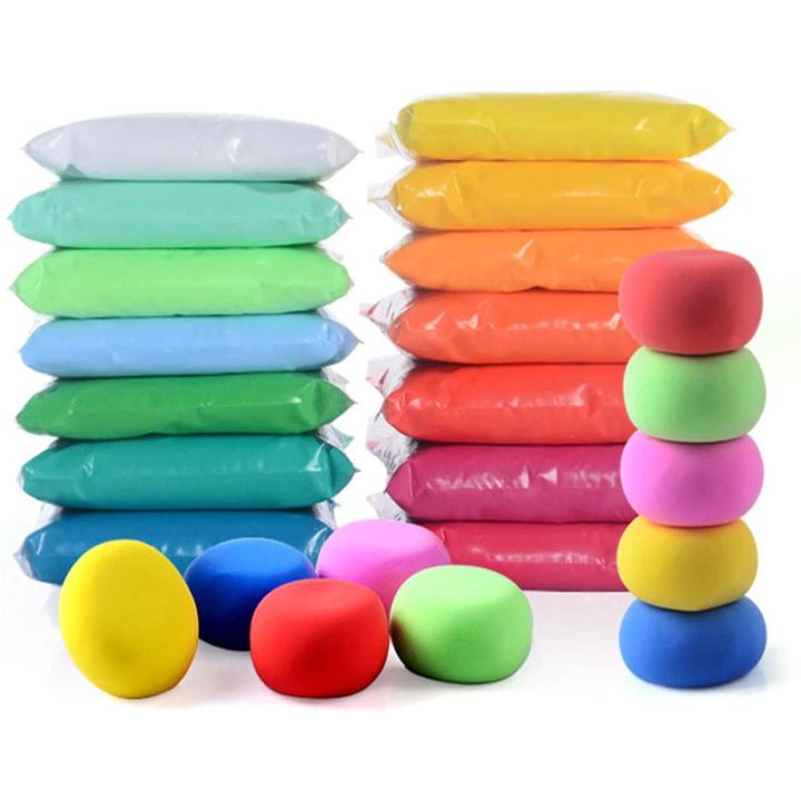 New 12 pcs Colorful Fomic Play Dough Develop Children color sense Light Playdough Polymer Plasticine Clay Toys Baby Care Air Drying Casting Modeling Clay Creative With Free Tool Kids