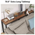 Narrow Console Table, 70.9" Extra Long Sofa Table Hallway Table. 